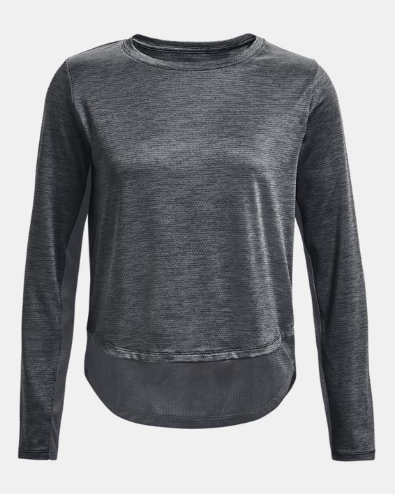 Women's UA Tech™ Vent Long Sleeve in Black image number 4